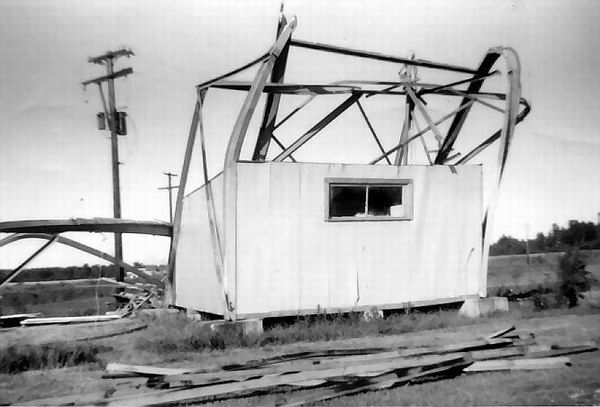 Bay Drive-In Theatre - Tornado Damage June 1965 Courtesy Mrs Norman Vanwormer (newer photo)
